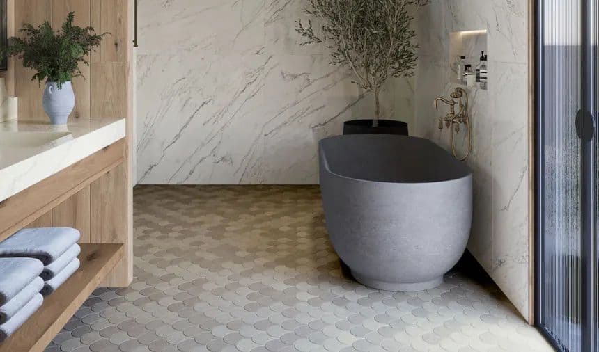 5 Stunning Stone Tile Trends for 2025 Bathrooms
