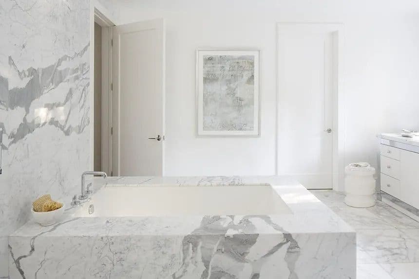 Marble Masterpiece: A Bathroom Transformation in Bloomfield Hills