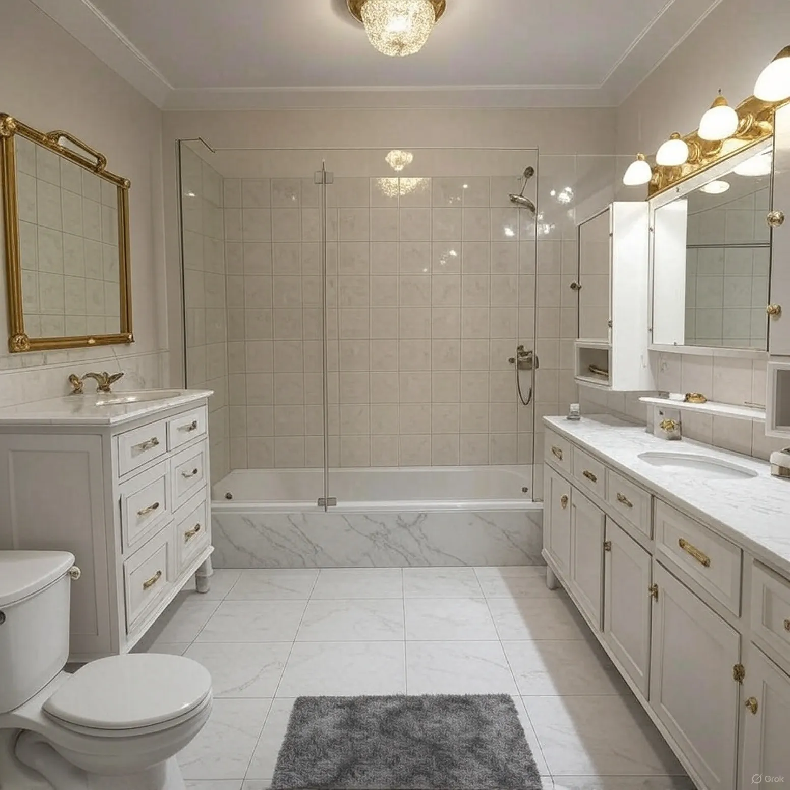 Stone bathroom remodel in Metro Detroit, MI by Stone Works Remodeling